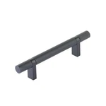 Emtek Select Cabinet Pull 4" C-c, Rectangular Bar Stem, Knurled Flat Black. Fixed Price $38.40.
