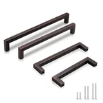 Gobekor 25 Pack Kitchen Cabinet Handles Oil Rubbed Bronze Square Bar Pul. Fixed Price $21.47.