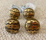 4 Pces Vintage Brass/bronze Cabinet Knob Drawer Pull Handle Fish Southwest Kbc. Fixed Price $39.95.