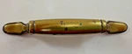 Amerock 63842 Drawer Pull 1970S Handle Darkaged Brass 3" Centers Vtg Retro Is. Fixed Price $5.95.
