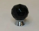 Yazer Tough Crystal Wardrobe/cabinet Knobs, Round, 1/2", Black ,8 Set. Fixed Price $19.99.