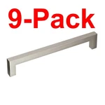 Miseno 9-PACK Studio 6-5/16 Inch C/c Handle-style Cabinet Pull, Satin Nickel. Fixed Price $18.72.
