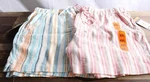 Briggs Ladies' Linen Blend Pull-on Short Variety Of Sizes Pink Blue Stripes. Fixed Price $11.99.