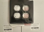 Set Of 2 Rejuvenation Hayden Double Duplex Outlet Switch Plates Black Nib. Fixed Price $32.63.