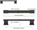 Amerdeco 4 Pack Oil Rubbed Bronze Cabinet Pulls 5 Inch, 128MM Hole Center. Fixed Price $16.25.