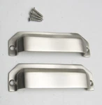2 New Rejuvenation Hexagonal 4" Bin Pull, Brushed Nickel, No Longer Available!. Fixed Price $29.99.