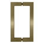 Brushed Bronze 8" X Series Square Tubing Back-to-back Pull Handles. Fixed Price $73.19.