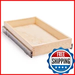 Mulush 14"W X 21"D 3"H Soft Close Slide Out Wood Drawer Organizer Kitchen. Fixed Price $87.12.