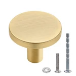 Weaverbird 4 Pieces Round Cabinet Knobs Brushed Gold, Zinc Alloy Kitchen Cabi.... Fixed Price $20.72.