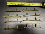 8 Vintage Mcm Twisted Lamp Post Brass Plated 6" Drawer Pull Cabinet Handle (66. Fixed Price $25.00.