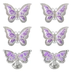 Xinally Butterfly Cabinet KNOBS,6 Pieces Assorted Colors. Fixed Price $20.12.