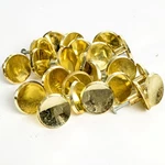 Gold Cupboard Door Knob Vintage Handle Pull Round Drawer Cabinet Mid Century. Fixed Price $26.95.
