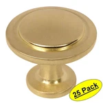 *25 Pack* Cosmas Cabinet Hardware Brushed Brass Round Knob #5560BB. Fixed Price $29.95.