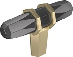 Amerock BP36647L London 9/16 Inch Bar Cabinet Knob - Black Chrome Golden. Fixed Price $13.67.