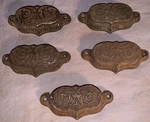 Great Set 5 Antique Cast Iron Cabinet Pulls. Fixed Price $34.99.
