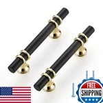 Ravinte 10-PACK 5" Matte Black & Gold Cabinet Pulls Handles Kitchen. Fixed Price $81.15.
