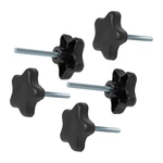 QNB3010 5-STAR Stud Knob, 1/4"-20, 2" Long, Pk Black. Fixed Price $16.93.