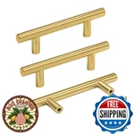 Goldenwarm 25 Pack 2-1/2IN Cabinet Handles Brushed Brass Pulls. Fixed Price $72.11.