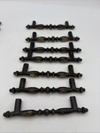 Set Of 7 Brass Cabinet Cupboard Dresser Window Furniture Drawer Pulls Handles. Fixed Price $12.16.