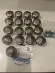 17 Pcs Amerock BP36616G10 Crawford 1-3/4 44MM Cabinet Knobs Satin Nickel. Fixed Price $39.99.
