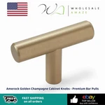 Amerock Golden Champagne Cabinet Knobs - Premium Bar Pulls. Fixed Price $34.99.