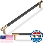 Povefonk 6 Pack 10" Black & Champagne Copper Knurled Cabinet Handles. Fixed Price $94.87.
