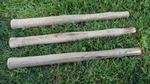 Lot (3) Hickory 18" Engineer's Hammer Handle Fire Finish & Lacquered Amish Made. Fixed Price $39.99.