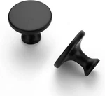 Ravinte 25 Pack Matte Black Kitchen Cabinet Knobs 1-1/4 Inch Round Drawer Pulls. Fixed Price $27.99.