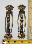 Pcs Vintage National Lock Brass Tone Cabinet Handles Drawer Knob PULLS-G12. Fixed Price $7.00.