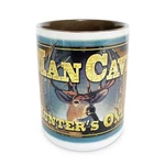 Rivers Edge Products Ceramic Coffee Mug With Handle, 16 Ounce Cup, Deer. Fixed Price $13.99.