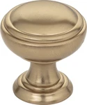 Tiffany 1-1/4" Diameter Cabinet Mushroom Knob, Satin Bronze Hardware. Fixed Price $12.78.
