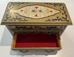 Vintage Red Velvet Lined Drawers Jewelry Chest Japan 70S Kitsch Boho Eclectic. Fixed Price $49.99.