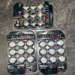 (3)10 Pk Allison Knobs Chrome/white 192449/ Nickel Set. Fixed Price $29.99.