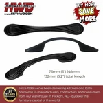 Cabinet Pulls 76MM Black Transitional Classic Round Arch Kitchen Drawer. Fixed Price $30.33.