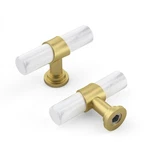 Rergy Cabinet Handles Marble Drawer Pulls Knobs, 10PACK White & Ma.... Fixed Price $34.44.