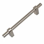 Gliderite 4-1/4" Cc Euro T-bar Handle Cabinet Pull Satin Nickel 4148-S-SN-1. Fixed Price $6.59.