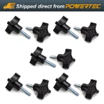 Powertec 4-POINT Stud Knobs, 5/16"-18 Threaded Thumb Screw Star Knob, 10 Pk. Fixed Price $13.49.