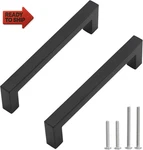 Cabinet Matte Black Handles Square Drawer Pulls, 2 Pack 6-1/4 Inc. Fixed Price $14.46.