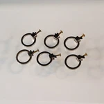Cabinet Knob Drawer Ring Pull Handle Wardrobe Dresser Round Hardware Set Of 6. Fixed Price $15.99.