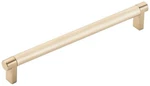 Emtek 84056.REC.KN Knurled 8" Center To Bar Cabinet Pull - Satin Brass /. Fixed Price $38.40.