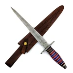 16" Custom Handmade Damascus Steel Hunting Dagger Knife Arkansas Toothpick. Fixed Price $119.99.