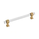 Glacio 6-5/16 In. (160MM) Modern Clear/champagne Bronze Bar Cabinet Pull. Fixed Price $27.55.
