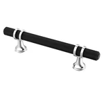 Alzassbg 6PK Matte Black Silver Knurled Cabinet Handles 3-3/4" Pulls. Fixed Price $70.91.