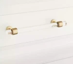 Signature Hardware 6" Beryn Acrylic Cabinet Pull - Satin Brass. Fixed Price $13.00.
