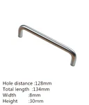 Hardware Pull Drawer Handle 134MM Wardrobe 304 Stainless Steel + Screws. Fixed Price $9.90.