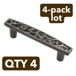 4-PACK Amerock Ambrosia Pewter 3"CC Decorative Drawer Cabinet Bar Pull BP4480PWT. Fixed Price $34.88.