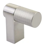 Emtek Select Cabinet Finger Pull 2" Overall, Rect. Stem, Knurled, Satin Nickel. Fixed Price $28.00.