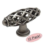 *10 Pack* Cosmas Cabinet Hardware Weathered Nickel Birdcage Knob #1749WN. Fixed Price $24.15.