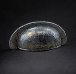 Windover Antique 2-1/2"CC Cabinet Cup Pull Handles Belwith Oxford Pewter 6PK. Fixed Price $19.99.