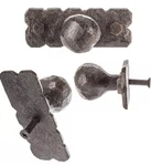 Vintage Farmhouse Drawer Cabinet Door Knob Pull Cast Iron Metal 3.1" Backplate. Fixed Price $9.05.